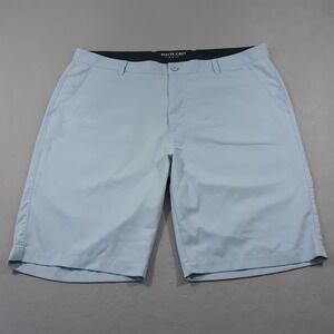 Matte Grey Golf Shorts Mens Size 40 Light Blue Haus Of Grey Flat Front